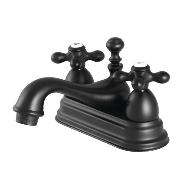 Kingston Brass KS3600AX 4" Centerset Bathroom Faucet, Matte Black KS3600AX - main